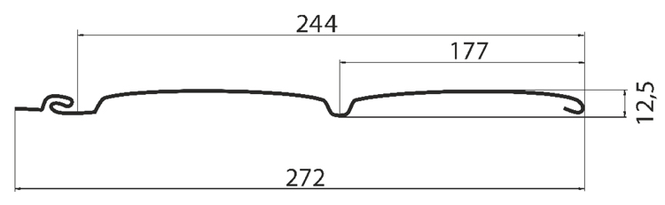 Размеры сайдинга Grand Line Amerika D4,8